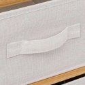 5five Simply Smart Bamboo TIDY bamboo shelf with 6 fabric baskets, height 78.5 cm 5five Simply Smart Bamboo TIDY bamboo shelf with 6 fabric baskets, height 78.5 cm