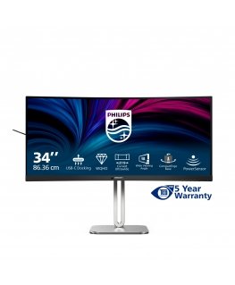 Philips 5000 series 34B2U5600C/00 монитор для ПК 86,4 cm (34") 3440 x 1440 пикселей Dual QHD ЖК Серый