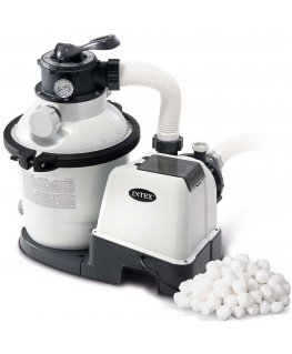 Smilšu filtra sūknis + filtra bumbiņas 5700 l/h INTEX 26644