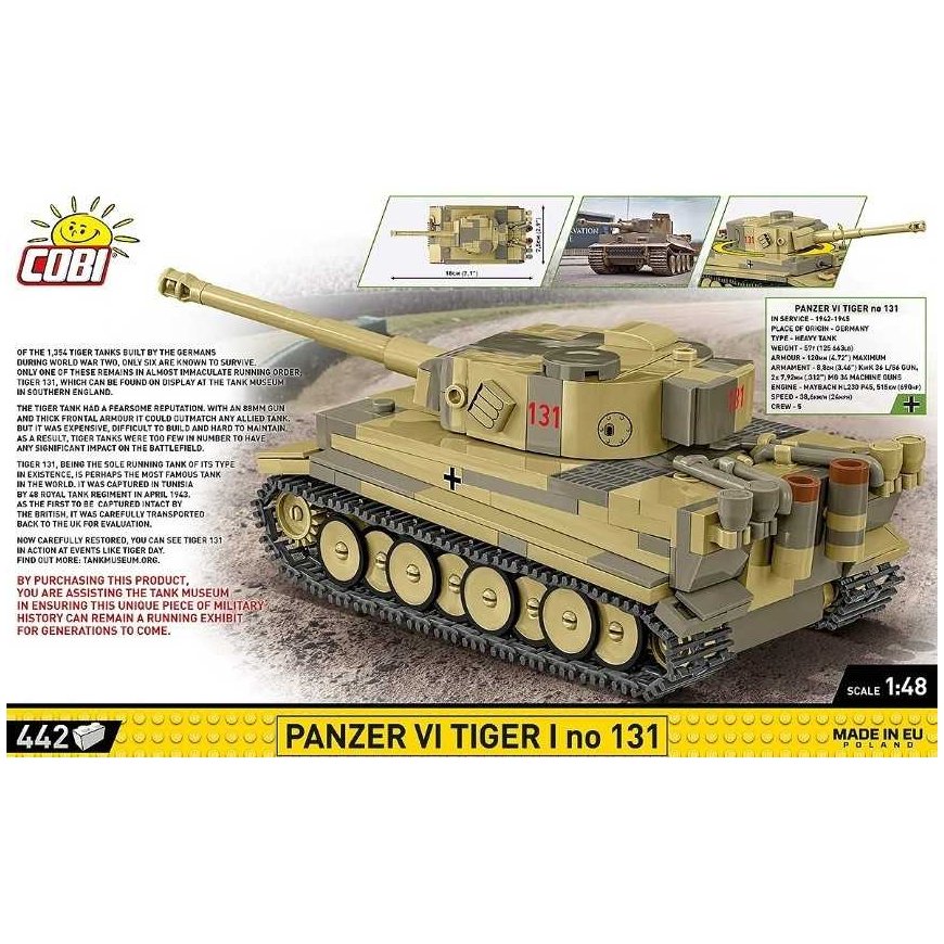 Cobi Blocks Panzer VI Tiger I no 131 442 blocks – 4