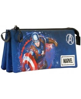 Кейс для карандашей Karactermania Marvel Captain America с тремя отделениями