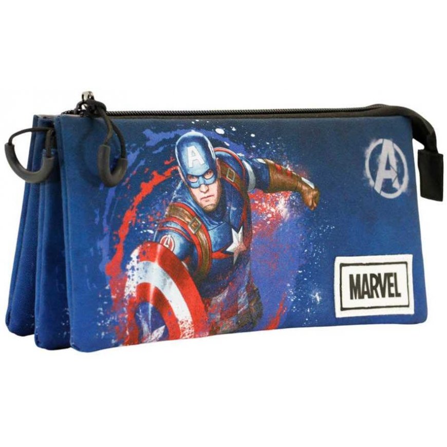 Karactermania Marvel Captain America Full triple pencil case