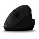 EVOLVEO LadyErgo, tyli vertikali ergonominė pelė, 2,4 GHz, juoda