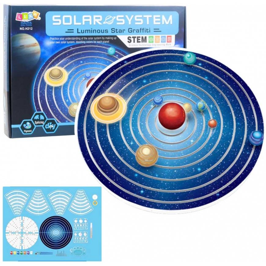 Lean Toys Solar System Model with Glowing Effect