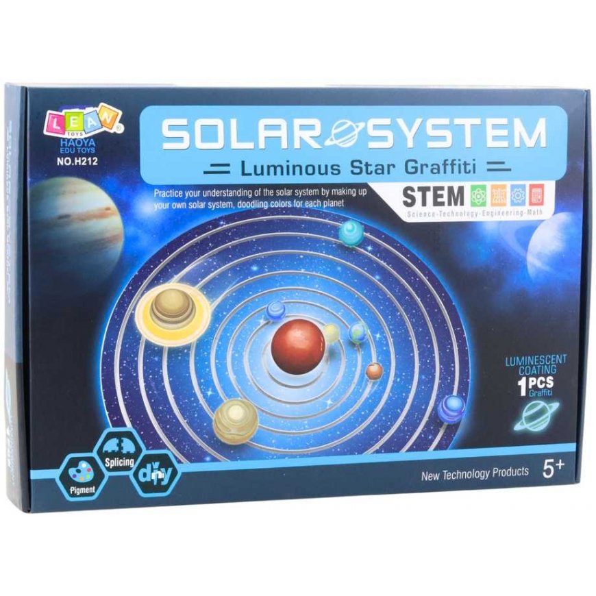 Lean Toys Solar System Model with Glowing Effect – 3
