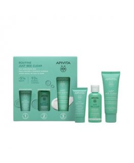 Apivita JUST BEE CLEAR RUTIINISETTI 3 kpl