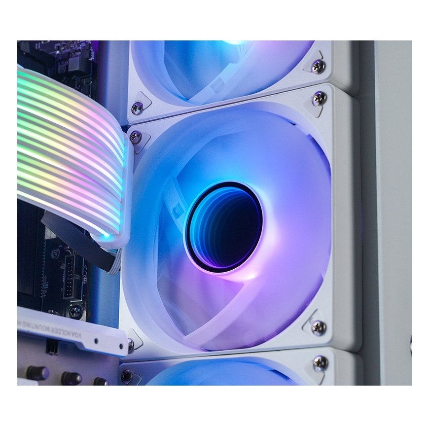 Jonsbo SL-120W computer cooling system Computer case Fan 12 cm White 1 pc(s) – 3