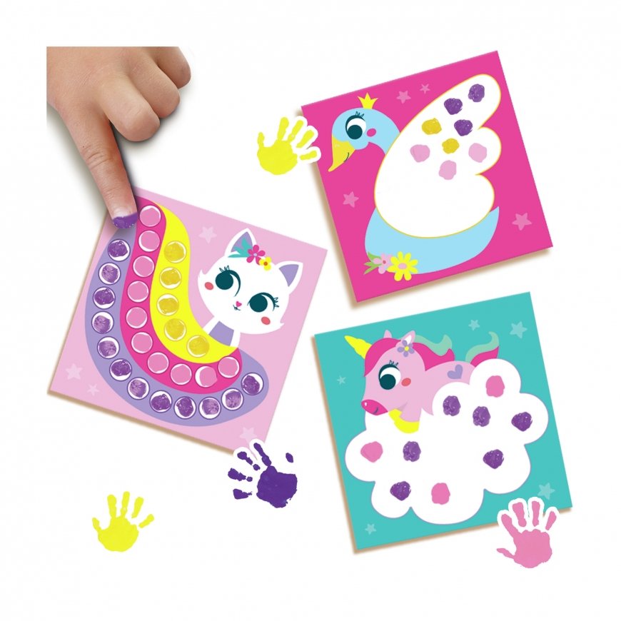 SES Creative My First - Fingerprint paint fantasy figures vesiliukoinen sormiväri – 4
