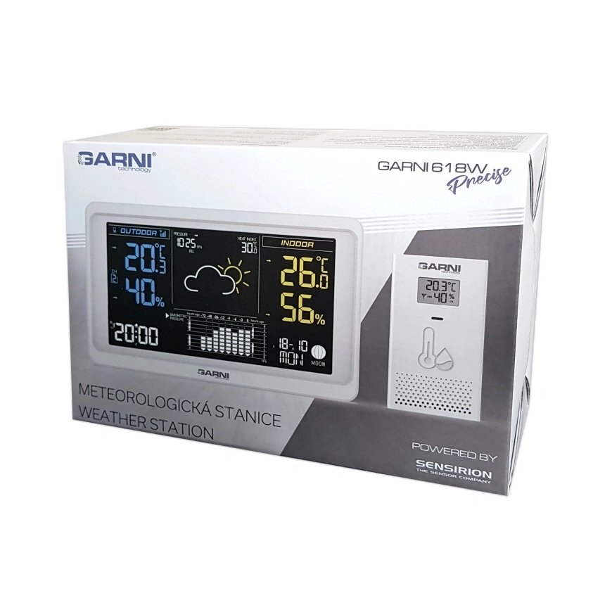 GARNI 618W Precise Balts LCD DC/Baterija – 5