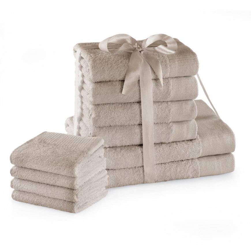 AmeliaHome Kylpypyyhe/AH/AMARI/BEI/SET2*70x140+4*50x100+4*30x50