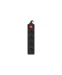 Lanberg PS1-04E-0150-BK elektros tinklo ilgintuvas 1,5 m 4 AC išvestis(ys / čių) Vidaus Juoda