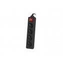 Lanberg PS1-04E-0150-BK power extension 1.5 m 4 AC outlet(s) Indoor Black