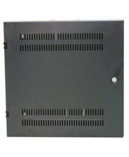 XtendLan 19" sienas vertikālā skapīte 2U+4U 540x150, perforētas durvis, melna