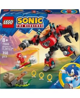 LEGO Sonic Knuckles vs. Dr. Eggman with Mech Egg Crusher 77005