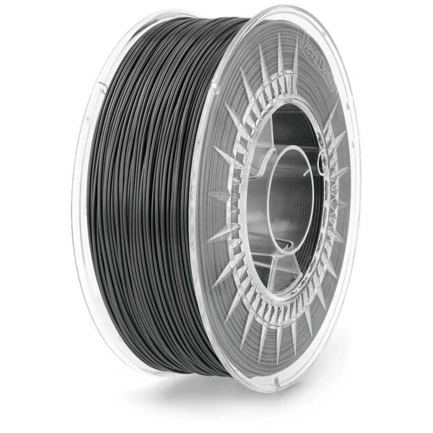 3D plastikas Devil Design PET-G 1.75mm 1kg - Grafiit – 3