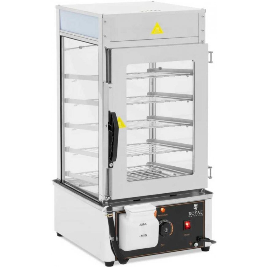 Royal Catering Garu katls tvaika vārīšanai 5 režģi 30-110C 37 l 1250 W – 2