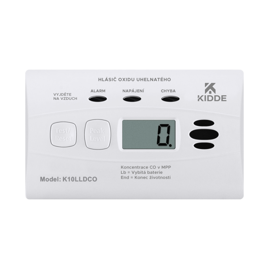 Kidde K10LLDCO CO detector, moisture resistant