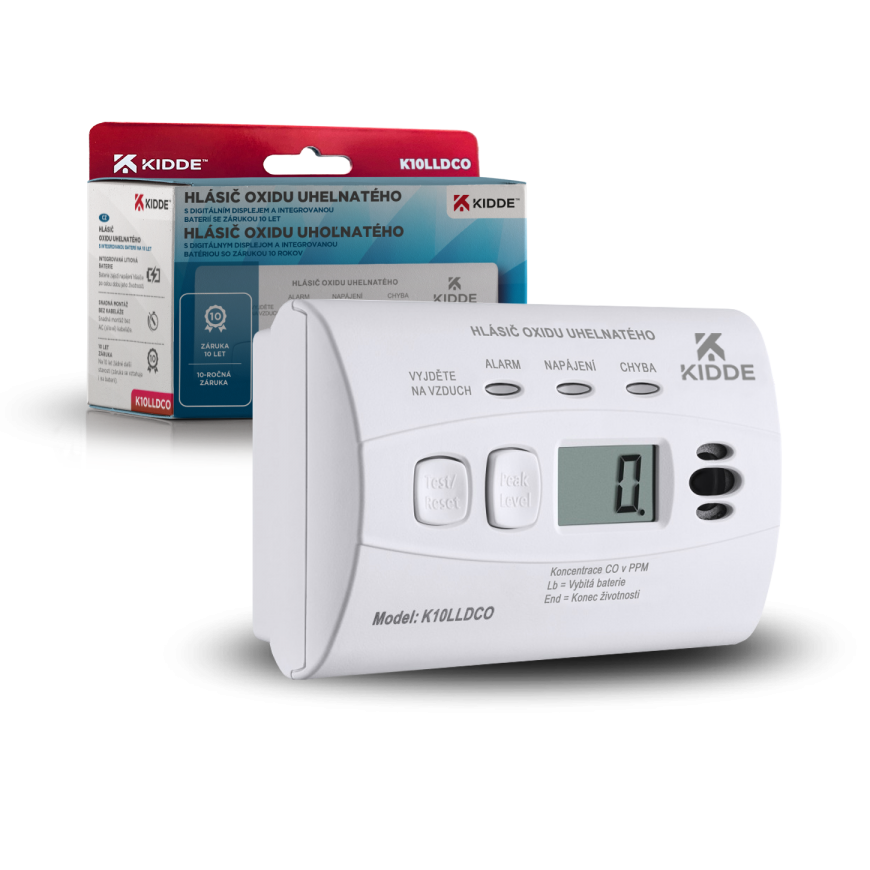 Kidde K10LLDCO CO detector, moisture resistant – 2