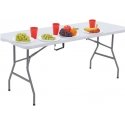 Lean saliekamais galds ar rokturi 180x74 cm, balts Lean saliekamais galds ar rokturi 180x74 cm, balts
