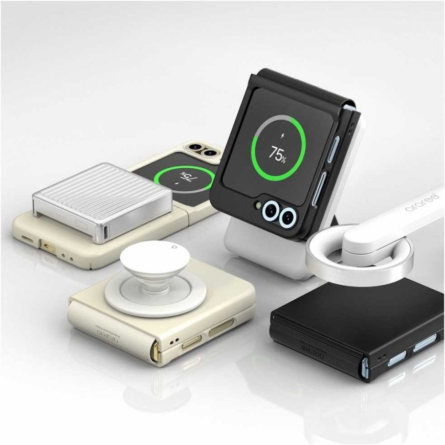 Araree Aero Flex M MagSafe case for Samsung Galaxy Z Flip6 / Z Flip7 FE cream – 3