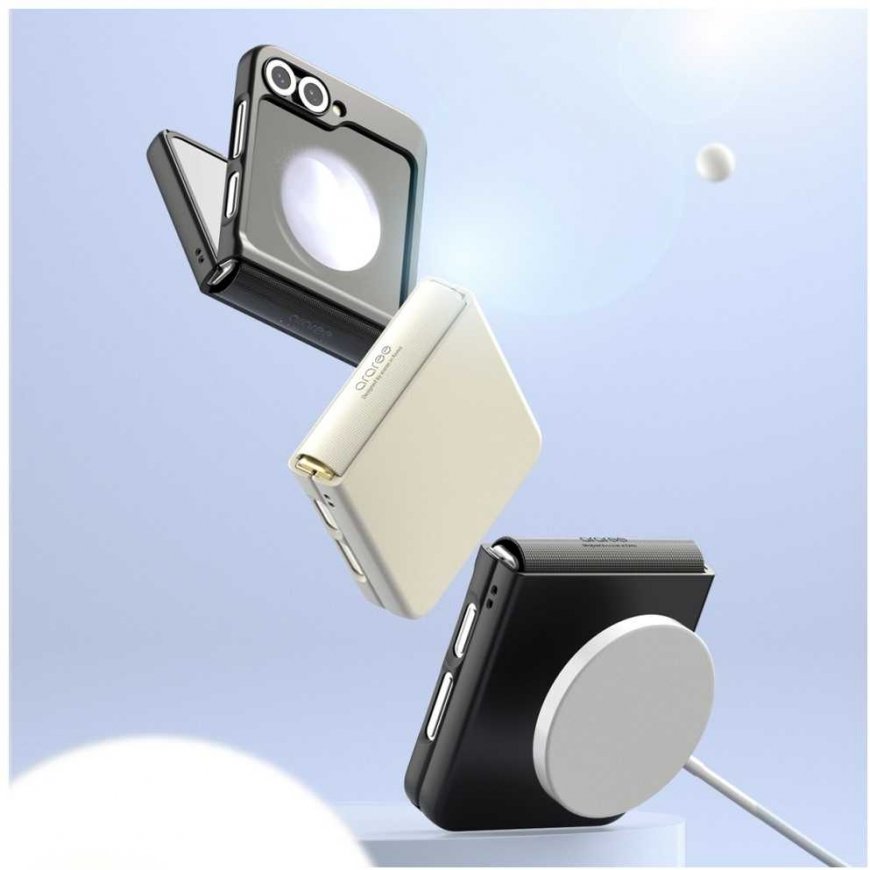 Araree Aero Flex M MagSafe case for Samsung Galaxy Z Flip6 / Z Flip7 FE cream – 5