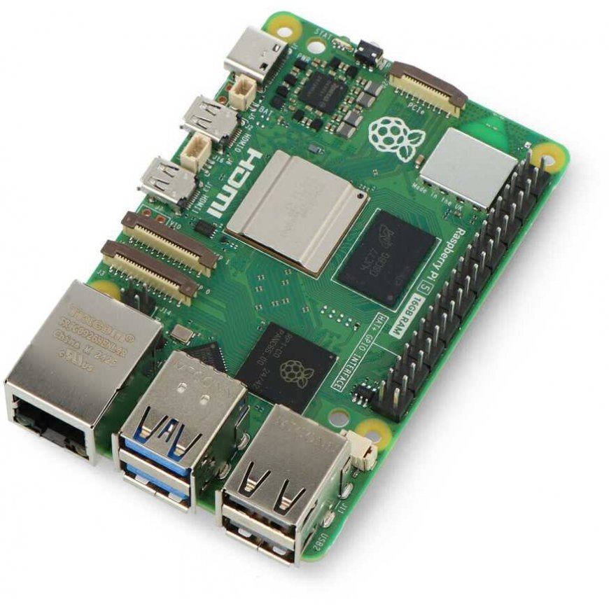 Set with Raspberry Pi 5 WiFi 16GB RAM + 32GB Micro SD + official accessories – 2
