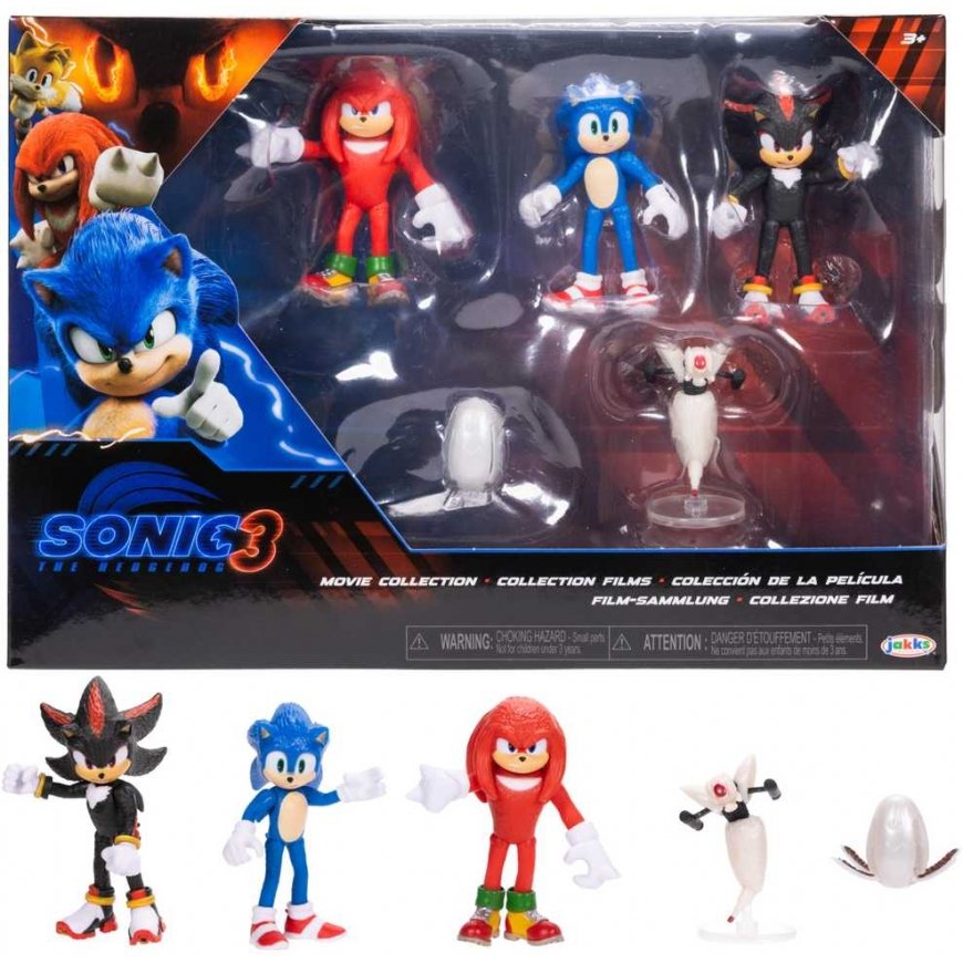 Jakks Pacific „Sonic 3 The Hedgehog“ 5 dalių figūrėlių rinkinys – 5