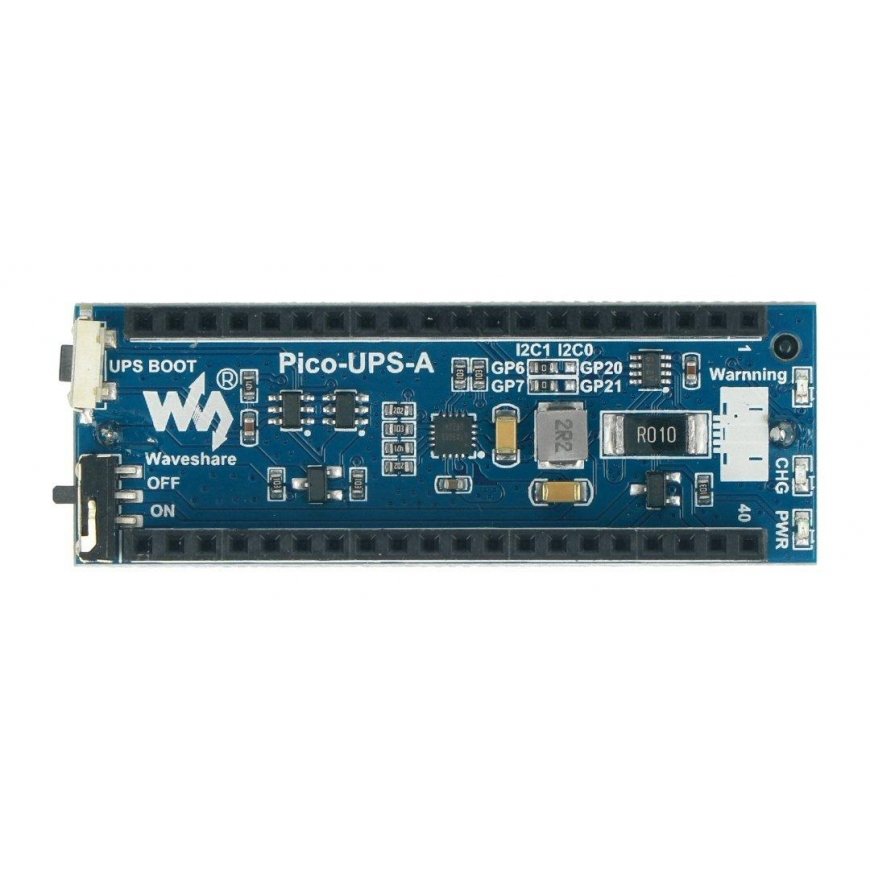 Pico-UPS-A, langaton UPS-moduuli, joka on suunniteltu Raspberry Pi Pico:lle, Waveshare 19694 – 2