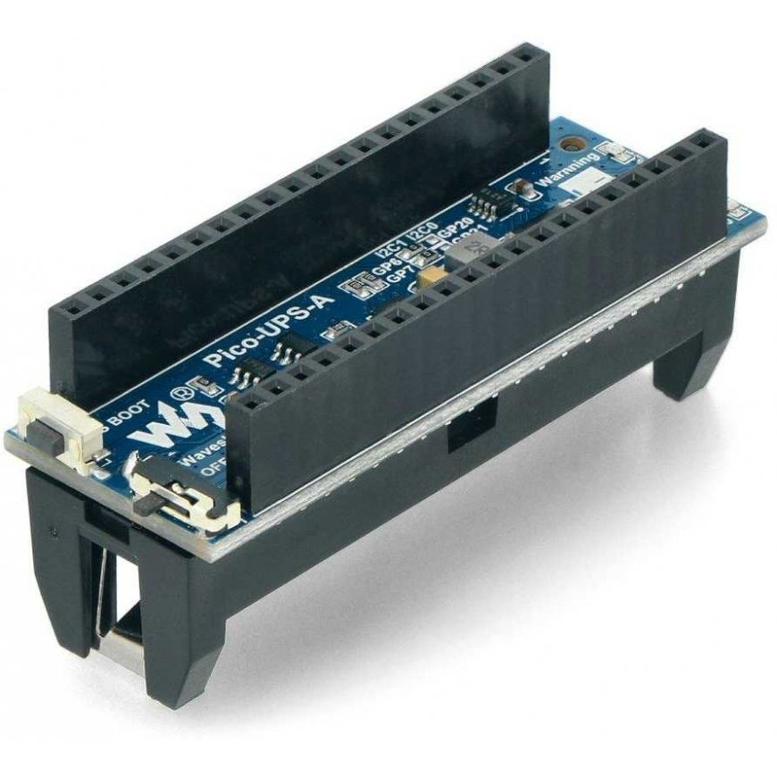 Pico-UPS-A, langaton UPS-moduuli, joka on suunniteltu Raspberry Pi Pico:lle, Waveshare 19694 – 4