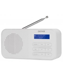Denver DAB-42 Henkilökohtainen Digitaalinen Valkoinen