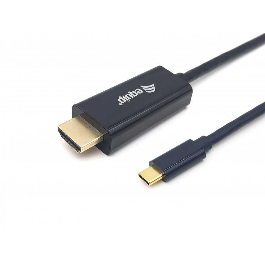 Equip 133412 видео кабель адаптер 2 m USB Type-C HDMI Тип A (Стандарт) Черный