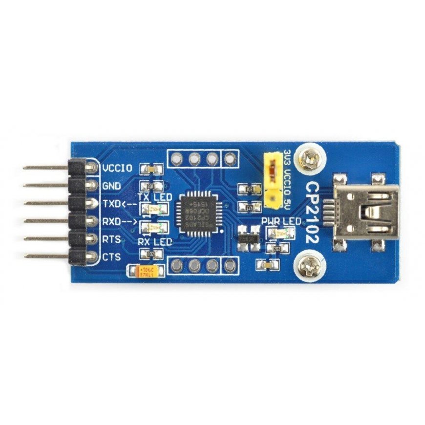 USB-UART CP2102 converter, miniUSB port, Waveshare 8085 – 2