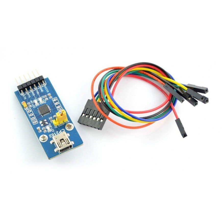 Keitiklis USB-UART CP2102, miniUSB prievadas, Waveshare 8085 – 3