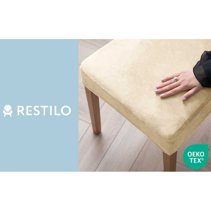 CLASSIC RESTILO sofa cover SENTO, light sand color, solid color, classic style – 2