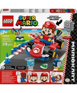 LEGO Super Mario Mario Kart Interaktīvā figūriņa Mario un Standarta Karts 72043
