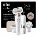 Braun Silk-épil 9 Flex 9-360 3D 40 pincetes Rožu, Balts Braun Silk-épil 9 Flex 9-360 3D 40 pincetes Rožu, Balts