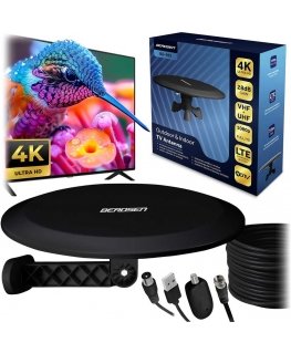 Vidaus ir lauko antenos televizorius „Ultra HD 4K Berdsen BD-955“ juodas
