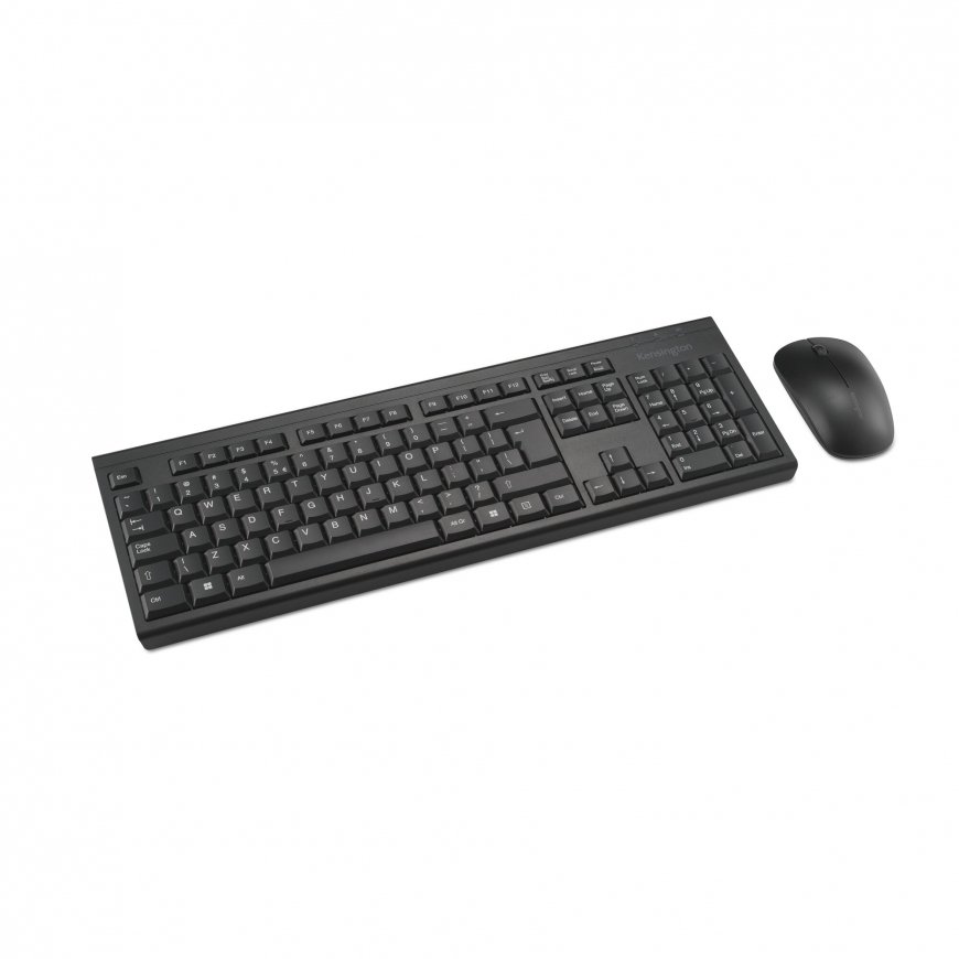 Kensington KM150 EQ klaviatuur Hiir kaasa arvatud Kontor Raadioside QWERTY US rahvusvaheline Must