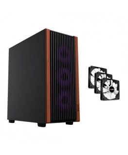 1St Cool „1stCOOL G6 Noble“ korpusas, vidutinio dydžio bokštas, ATX, AU, 3x 120 mm ventiliatoriai, juodas