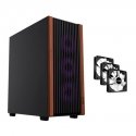 1St Cool „1stCOOL G6 Noble“ korpus, vidēja izmēra tornis, ATX, AU, 3x 120 mm ventilatori, melns 1St Cool „1stCOOL G6 Noble“ korpus, vidēja izmēra tornis, ATX, AU, 3x 120 mm ventilatori, melns