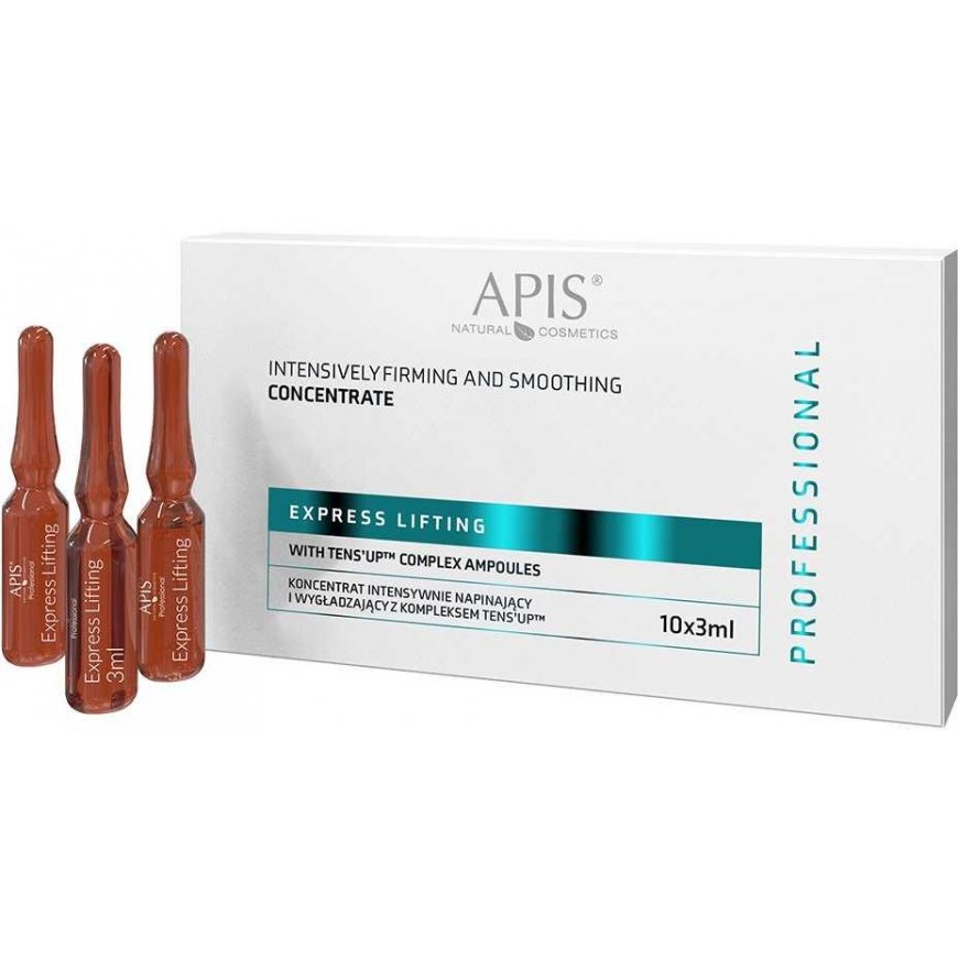 Apis „Express Lifting“ intensiivne pinguldav kontsentraat „TENS’UP™“ kompleksiga, 10 x 3 ml