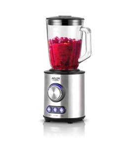 Adler AD 4078 blender Tabletop blender 1700 W Black, Stainless steel, Transparent