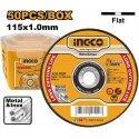 Ingco metal cutting corner 115 x 1 mm, set of 50