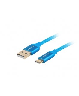Lanberg CA-USBO-22CU-0010-BL USB-kaapeli USB 2.0 1 m USB C USB A Sininen