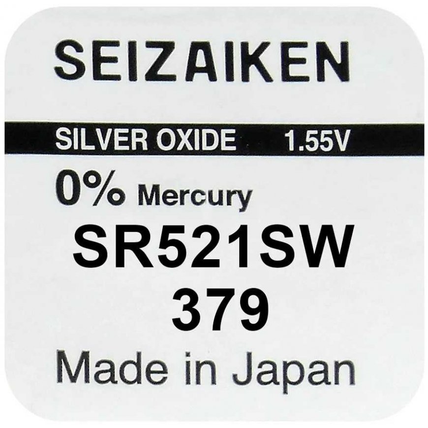 Paristo - Seizaiken 379 (SR521SW) Hopeaoksidi 1.55V 10 kpl. – 2