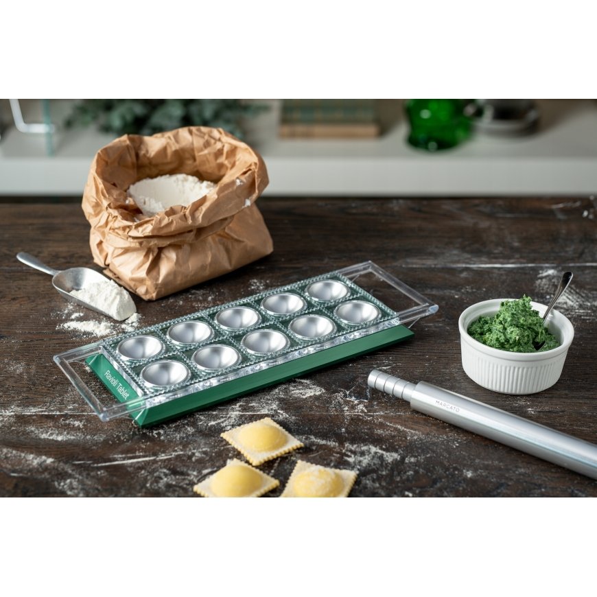 Marcato Ravioli Board Green Ravioliform