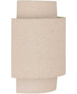 Sienas lampa NAHEL ar tekstila abažūru, lina krāsā, augstums 27 cm.