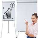 Magnetiline kolmnurkse jalaga kirjutustahvel – flipchart 70x100 cm