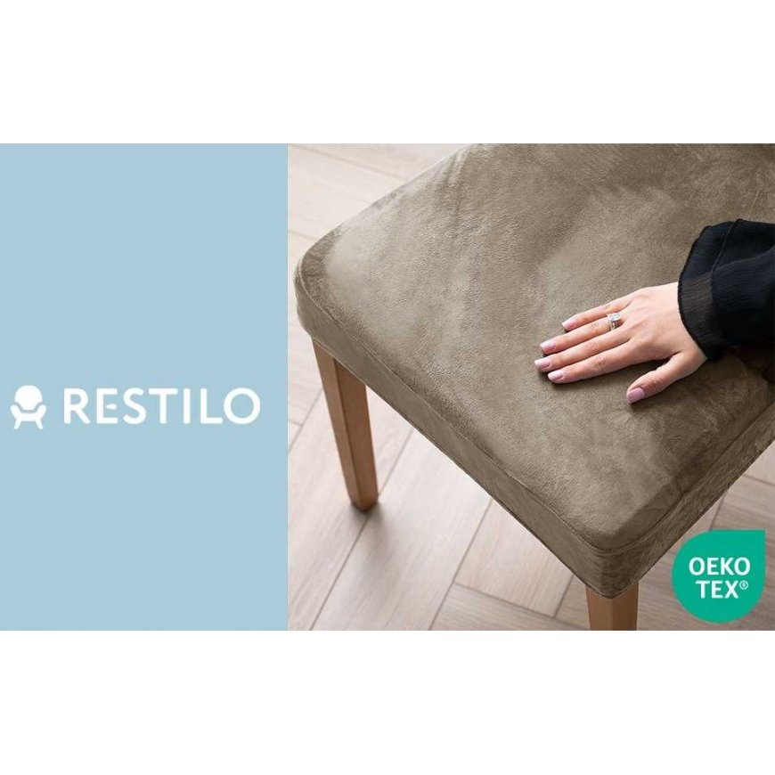 CLASSIC RESTILO sofa cover SENTO, sand color, solid color, classic style – 2