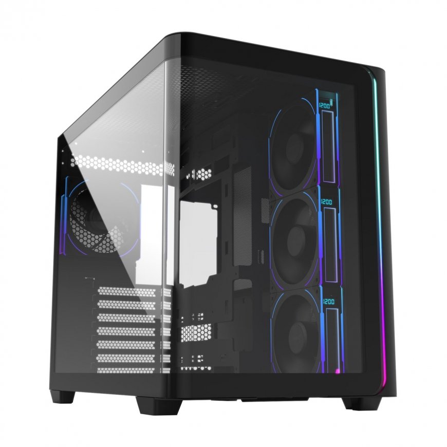 Fortron FSP Geh Midi M580 BP ATX/M-ATX/M-ITX/ARGB o.N. Musta vähittäismyynti